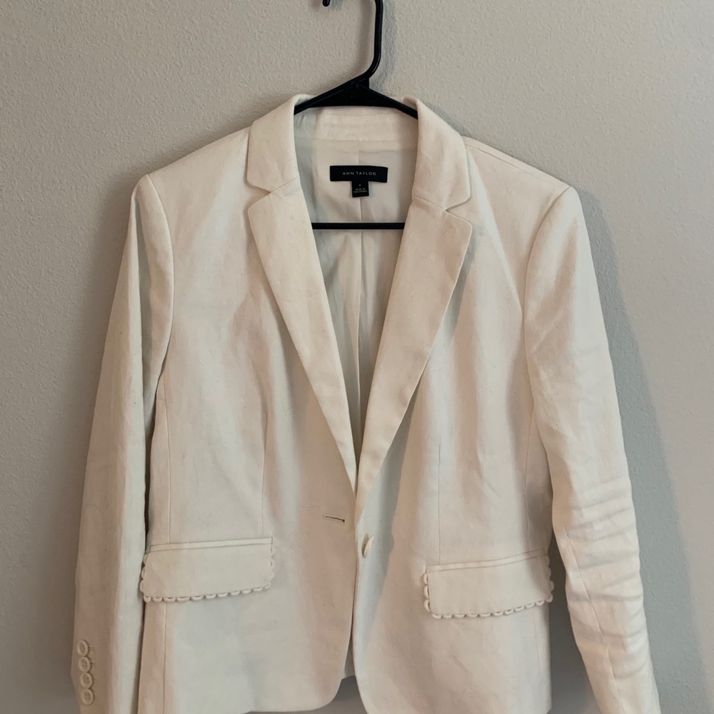 Ann Taylor Cream Blazer